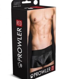 Prowler Red Wetlook Assless Trunk Blk Xl