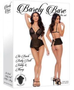 Barely B Tie Baby D Teddy Thong Blk