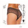 Barely B Split Lace Panty O/s Black