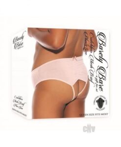 Barely B Crotchless Mesh Brief Ps Peach