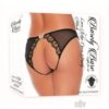 Barely B Lace Edge Open Panty Blk