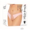 Barely B Lace Edge Open Panty Ps Peach