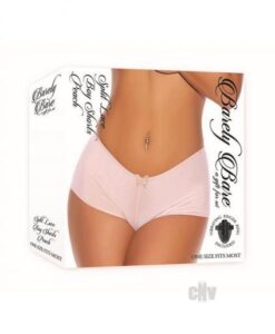 Barely B Split Lace Boy Shorts Peach