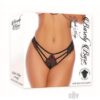 Barely B Triple Strap Panty Blk