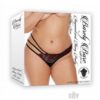 Barely B Asymmetrical Thong Panty Ps Blk
