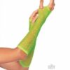 Triangle Net Fingerless Gloves Os Grn