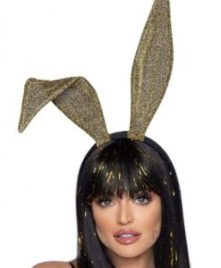 Glitter Bunny Ears O/s Gold