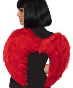 Marabou Trim Wings O/s Red