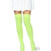 Nylon Over The Knee Os Neon Green