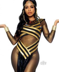Nile Queen Dress 3pc Md Blk/gld