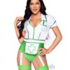 Nurse Feelgood 2pc Md Grn/wht