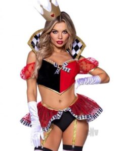 Wicked Wonderland Queen 3pc Sm Blk/red