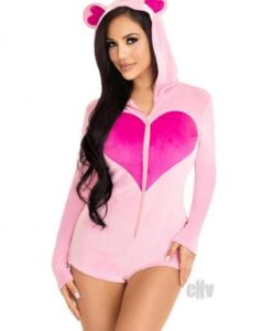 Sweetheart Bear Romper Xs Pnk