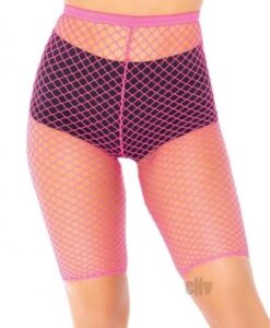 Industrial Net Biker Shorts Os Pink