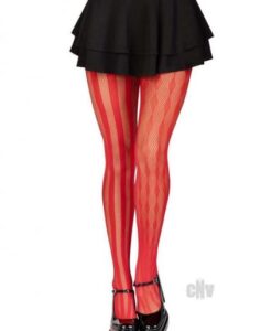 Harlequin Net Tights Os Red