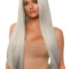 Long Straight 33 Cntr Part Wig O/s Gry