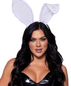 Ruffle Bunny Ears O/s White