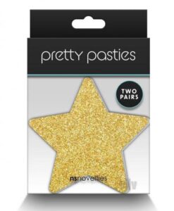 Pretty Pasties Glitter Stars Blk/gld