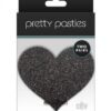 Pretty Pasties Glitter Hearts Blk/gld