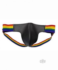 Leather Jock W/ Pride Stripes Md