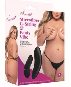 Sk Microfibe Gstring Panty Vibe Qn Black