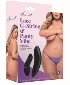 Sk Lace Gstring Panty Vibe Qs Purple