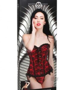 Ms Scarlet Seduction Corset Thong Lg