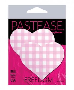 Pastease Premium Gingham Heart - Pink O/s