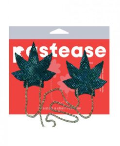Pastease Chains Disco Weed Leaf - Green O/s