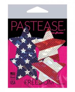 Pastease Premium Petites Glittering Stars & Stripes  - Red/white/blue O/s