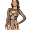 Holiday Metallic Fishnet Shrug Black/gold O/s
