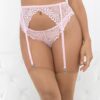 Lace Romance Garterbelt Pink Lg