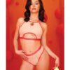 Just Peachy Cut Out Halter Top & Cheeky Panty Nude S/m