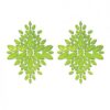 Fantasy Uv Reactive Jeweled Pasties - Neon Green O/s