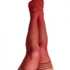 Kix'ies Joely Fishnet Rhinestone Thigh High Red D