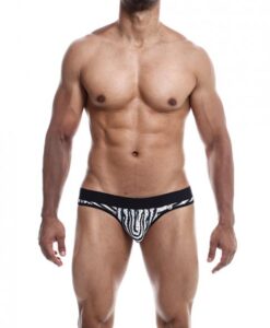 Male Basics Mob Aero Jock Zebra Lg