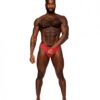 Sassy Lace Open Ring Thong Red S/m