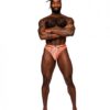 Rude Awakening Mesh Strap Thong Neon Orange S/m