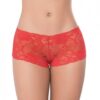 Lace Boyshort Red Xl