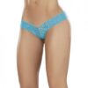 Lace V Front Boy Short Turquoise Lg