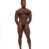Fetish Jouster Nylon & Spandex Front Ring G-string Black S/m
