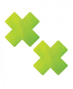 Neva Nude Chameleon Color Changing X Factor Pasties - Green/yellow