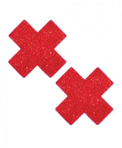 Neva Nude Ravish Me Glitter X Factor Pasties - Red O/s