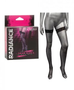 Radiance Thigh High Stockings - Black O/s