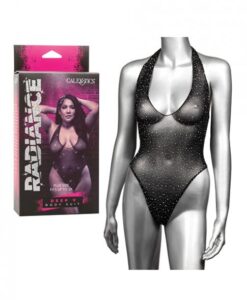 Radiance Deep V Body Suit - Black Qn