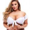 Teacher's Pet School Girl Tie Top White 1x