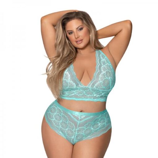Magic Silk Seabreeze Cami & Short Set Turquise Queen Size