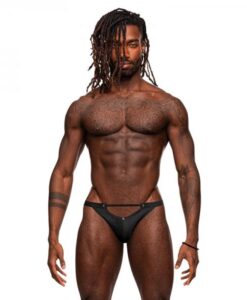 Male Power Magnificence Micro V Thong Black S/m