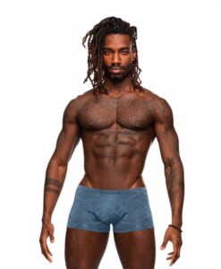 Male Power Inter-mingle Mini Short Blue L