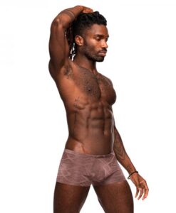 Male Power Inter-mingle Mini Short Mauve M